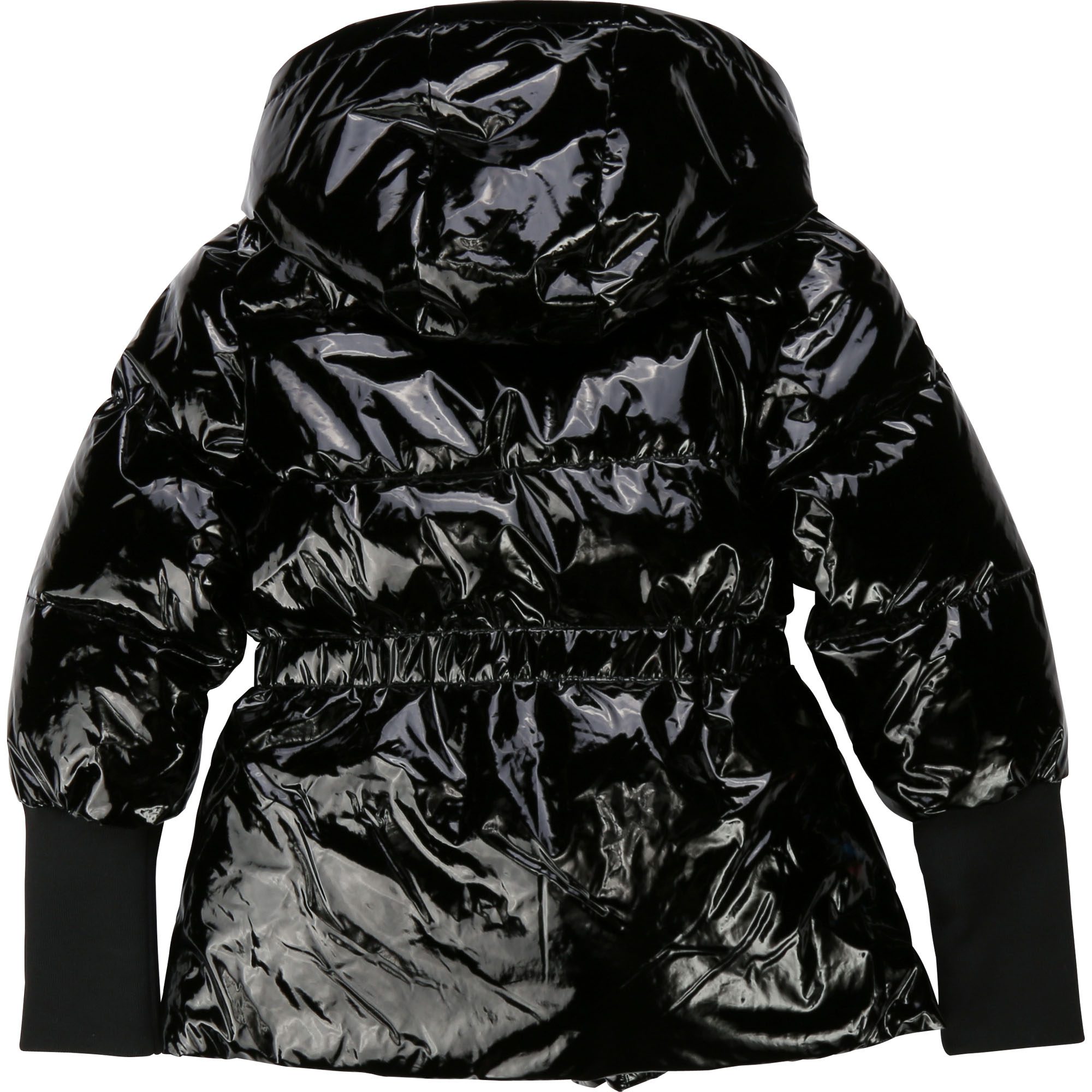 girls puffer jacket black