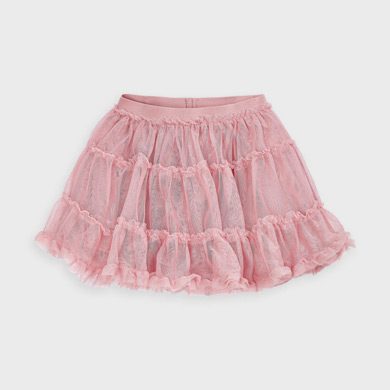 Mayoral Girls Pink Glitter Skirt 4953 - Little Angels Childrenswear