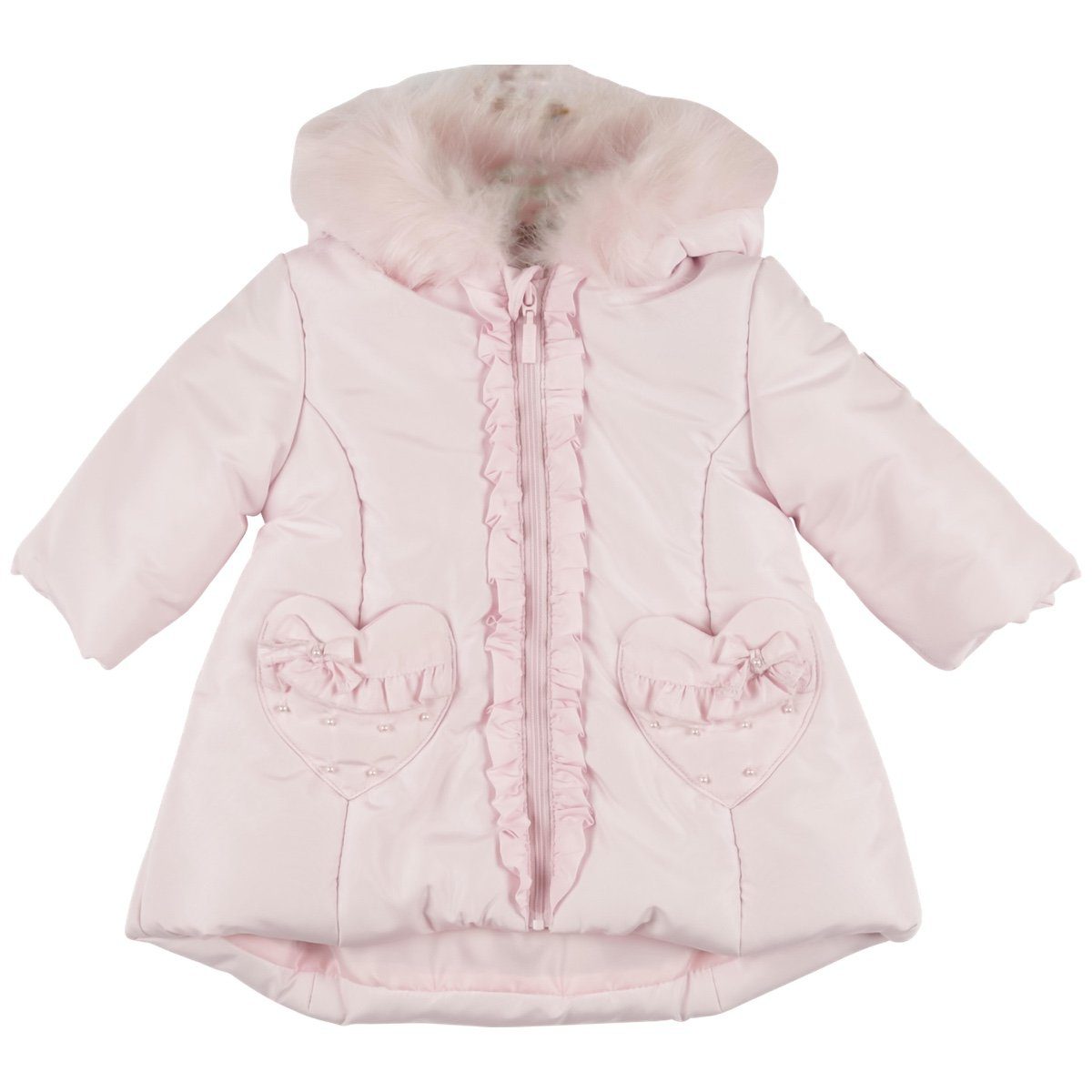 Mintini Girls Pink Coat 4442 - Little Angels Childrenswear