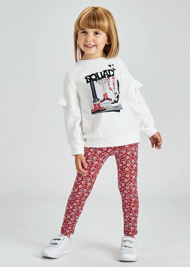 Mayoral Red Legging Set 4742 Little Angels Childrenswear