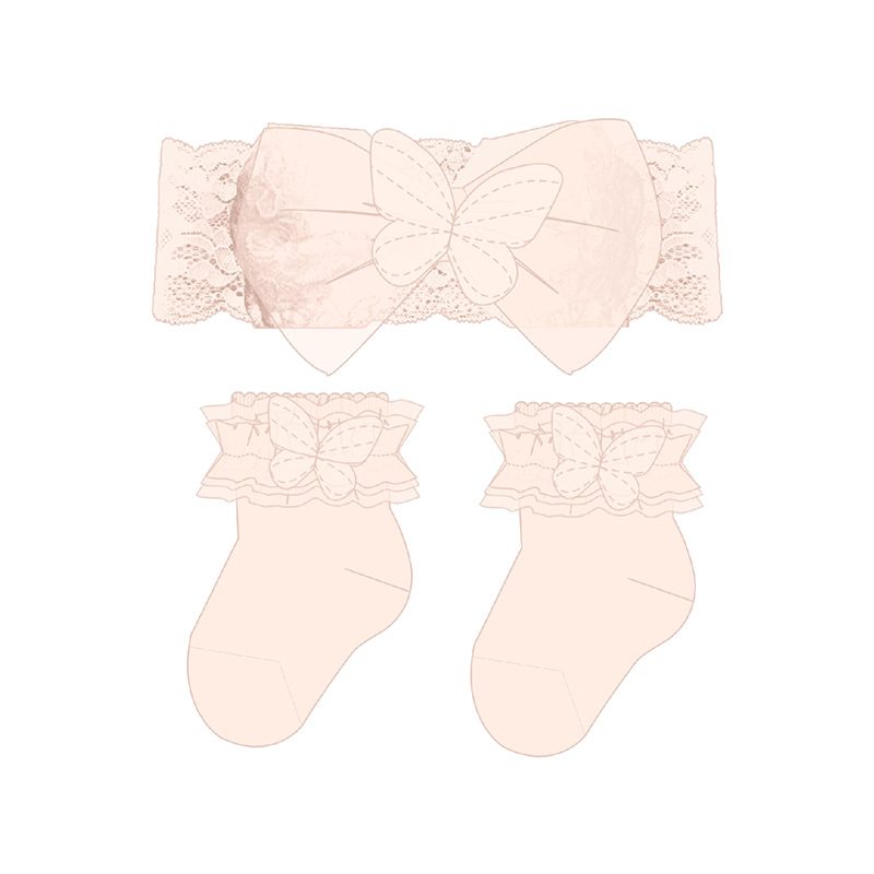 Caramelo Kids 049 Frilly Socks Pink - Girls Clothing from Harris
