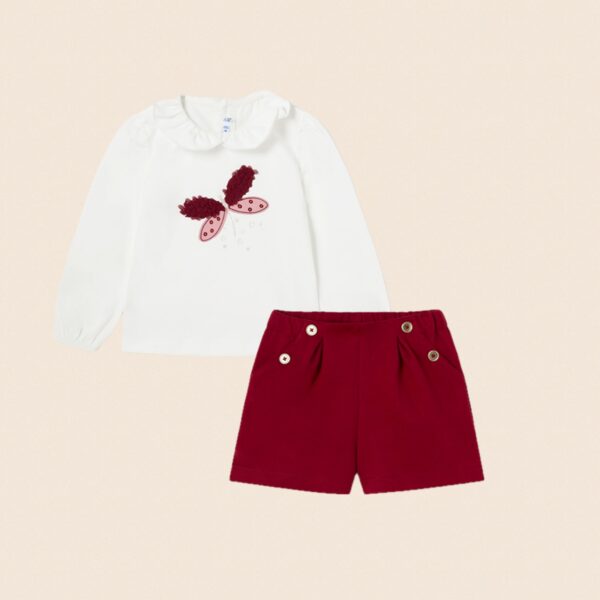Mayoral Toddler Red Shorts Set 2047/2252
