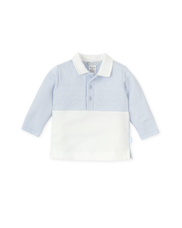 Tutto Piccolo Blue Polo Shirt 8711 - Image 3