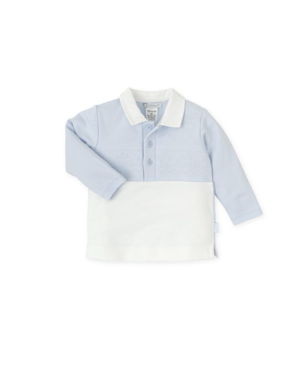 Tutto Piccolo Blue Polo Shirt 8711 - Image 2