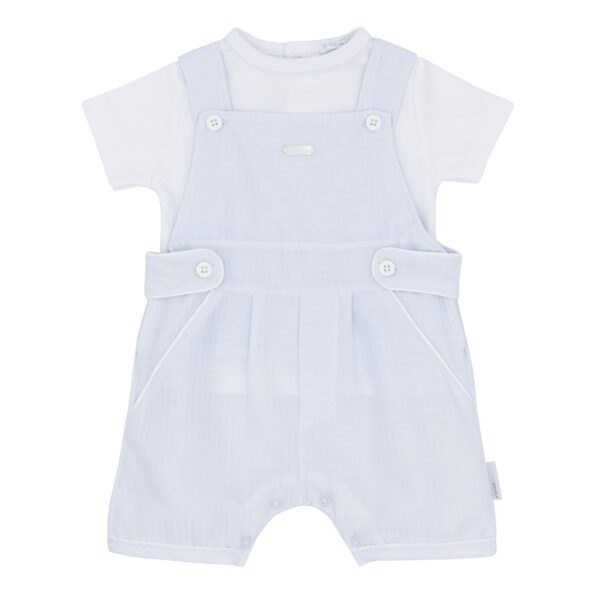 Blues Baby Girona Blue Dungaree Set 1821