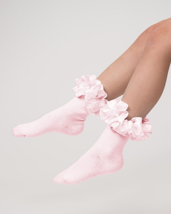 Caramelo Pink Ruffle Socks 049