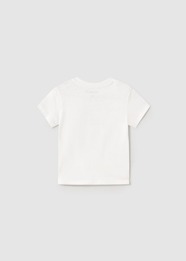 Mayoral Toddler White T-Shirt 106 - Image 3