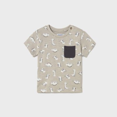 Mayoral Toddler Beige Printed T-Shirt 1058