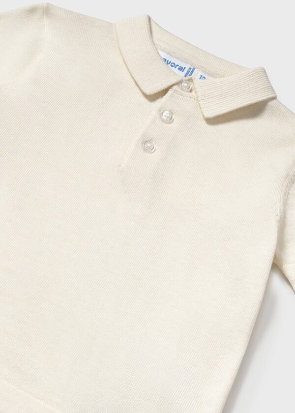 Mayoral Toddler Cream Polo 1106 - Image 2