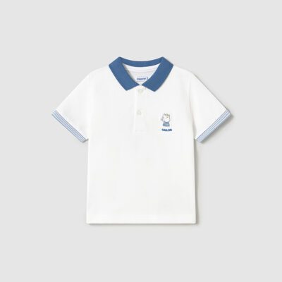 Mayoral Toddler White Polo 1108