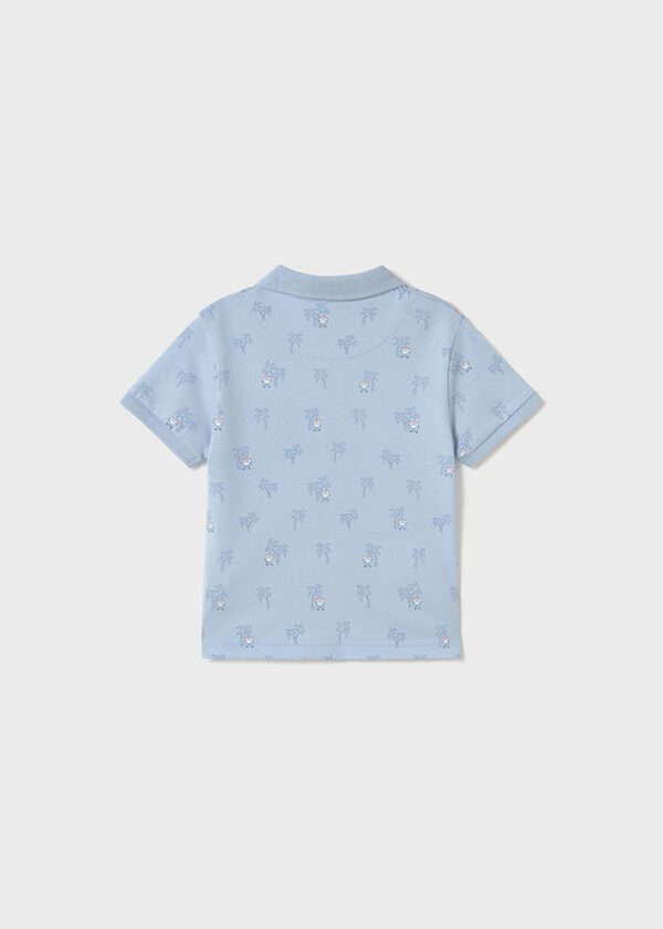 Mayoral Toddler Blue Polo 1109 - Image 3