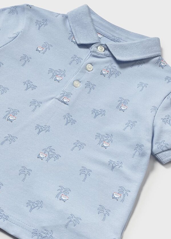 Mayoral Toddler Blue Polo 1109 - Image 2