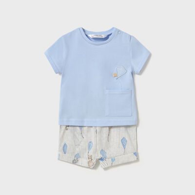 Mayoral Baby Blue Shorts Set 1202