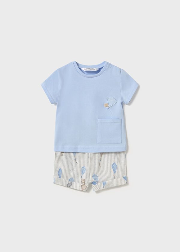 Mayoral Baby Blue Shorts Set 1202