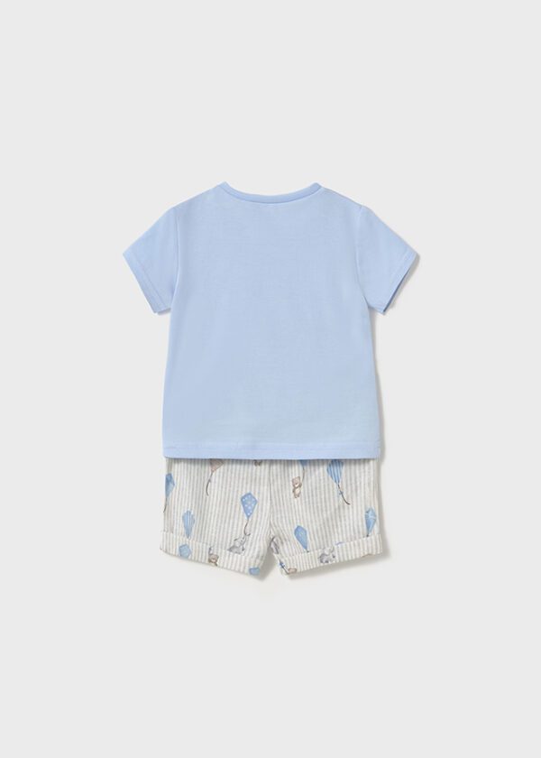 Mayoral Baby Blue Shorts Set 1202 - Image 2