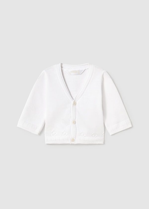 Mayoral Baby White Cardigan 1392