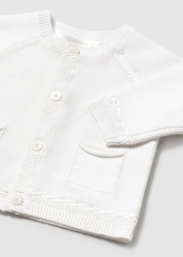 Mayoral Baby White Cardigan 1393 - Image 2