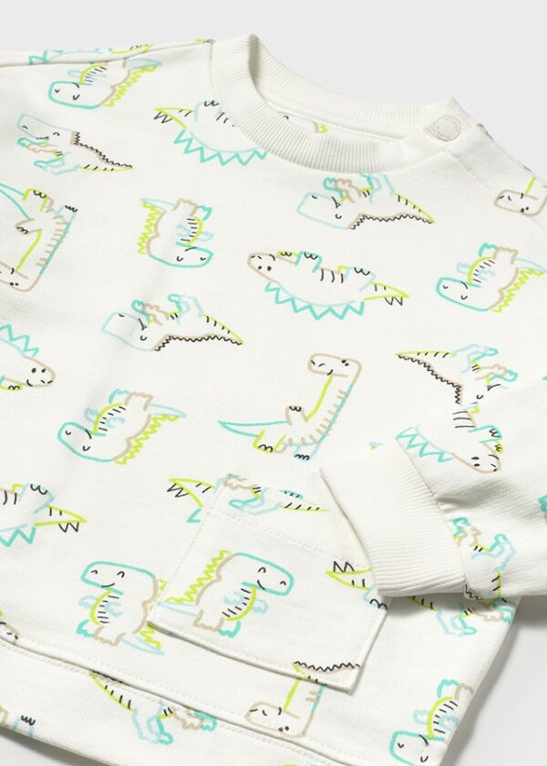 Mayoral Toddler Dino Sweatshirt 1468 - Image 2