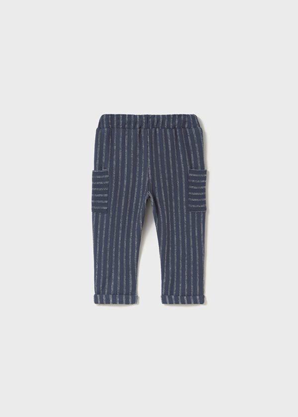 Mayoral Toddler Navy Stripe Trousers 1584 - Image 3