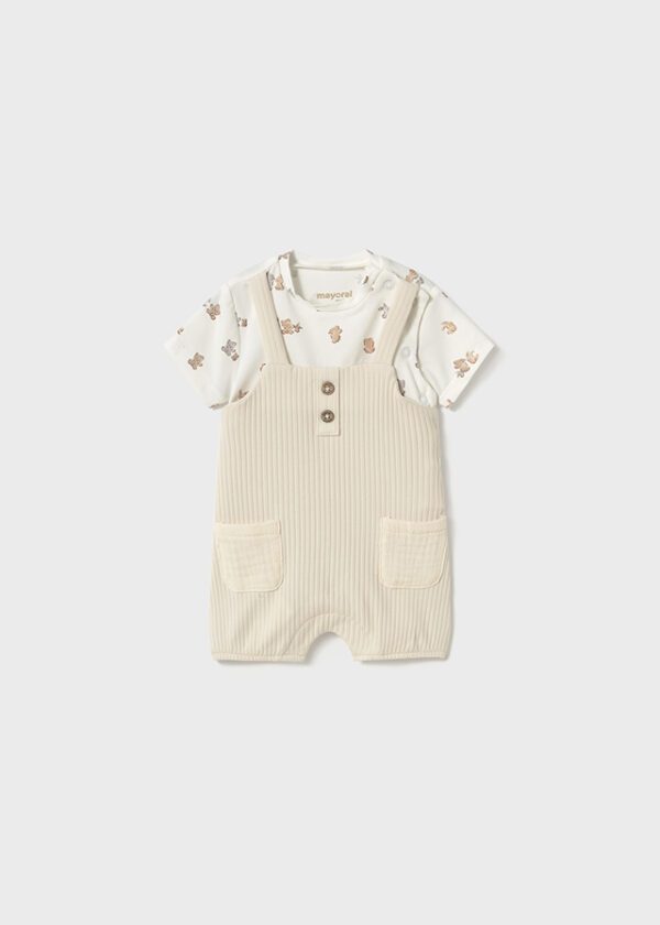 Mayoral Baby Beige Romper 1616 - Image 2