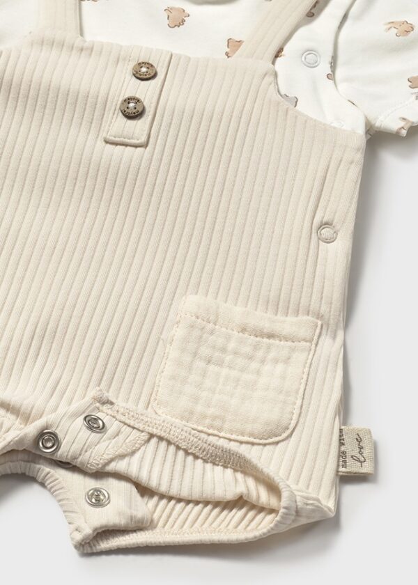 Mayoral Baby Beige Romper 1616 - Image 3