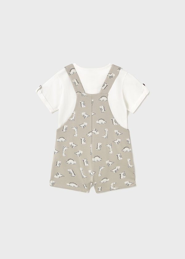 Mayoral Toddler Beige Dungaree Set 1650 - Image 3