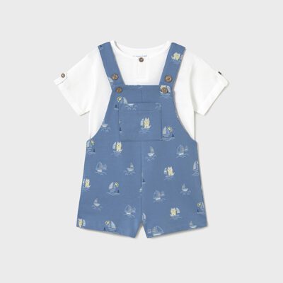 Mayoral Toddler Blue Dungaree Set 1650