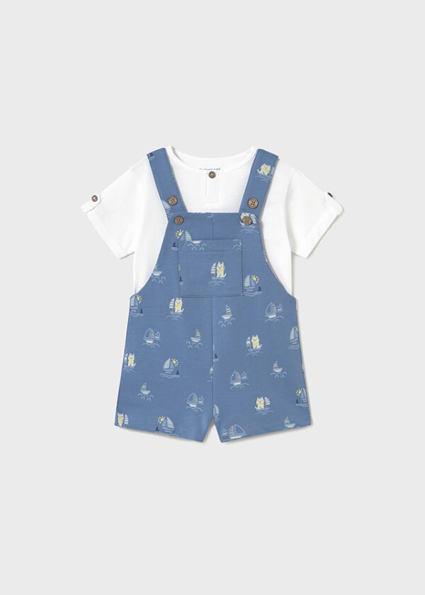 Mayoral Toddler Blue Dungaree Set 1650