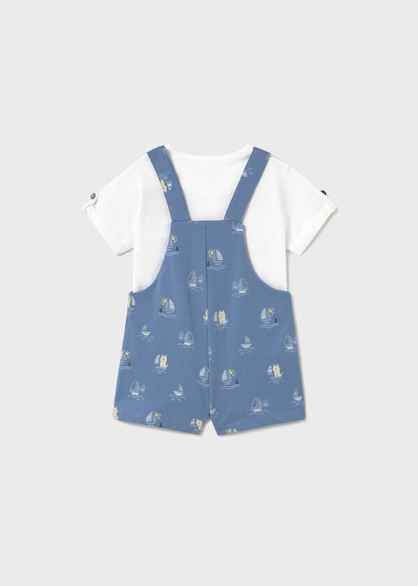 Mayoral Toddler Blue Dungaree Set 1650 - Image 3