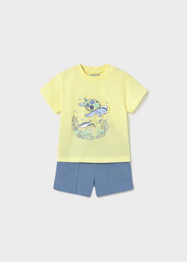 Mayoral Toddler Lemon Shorts Set 1654