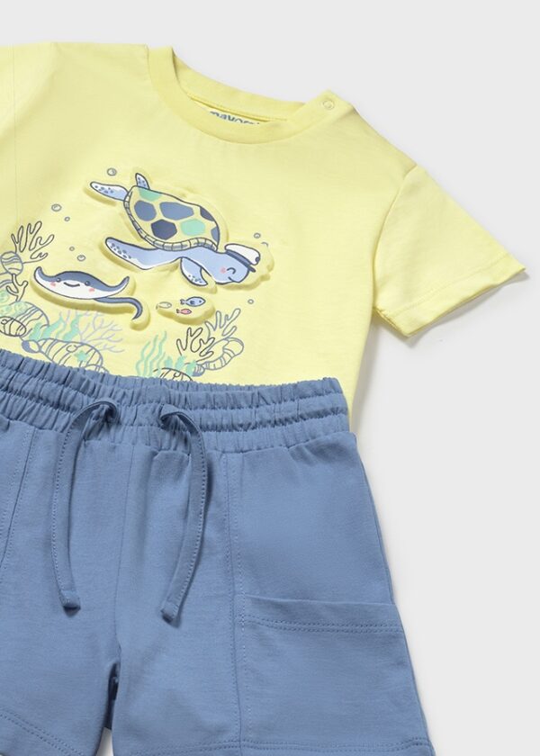 Mayoral Toddler Lemon Shorts Set 1654 - Image 2