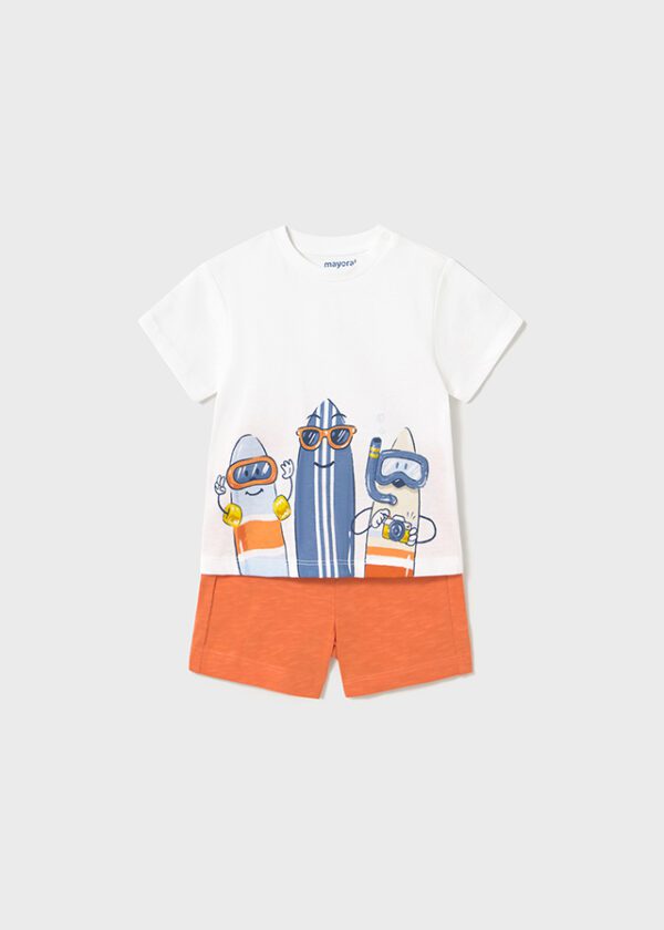 Mayoral Toddler Coral Shorts Set 1656