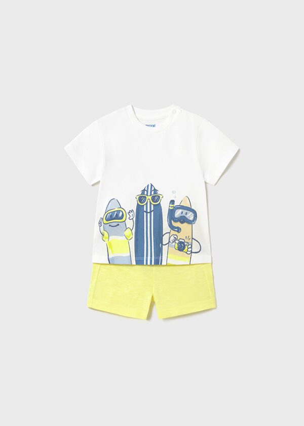 Mayoral Toddler Lemon Shorts Set 1656