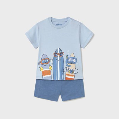 Mayoral Toddler Blue Shorts Set 1656
