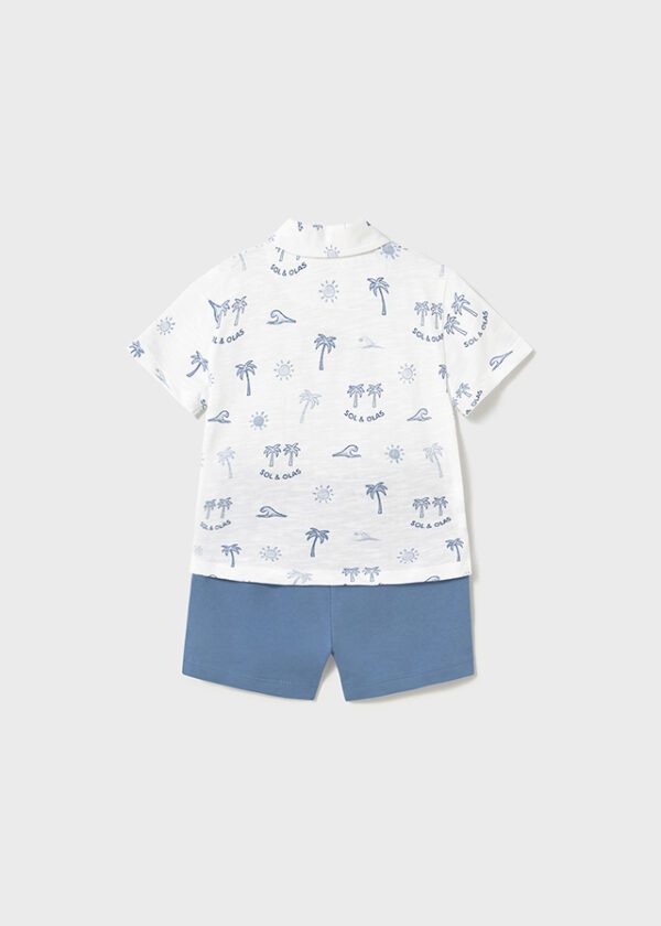 Mayoral Toddler Blue Shorts Set 1657 - Image 3