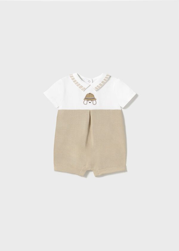 Mayoral Baby Beige Romper Set 1705 - Image 2