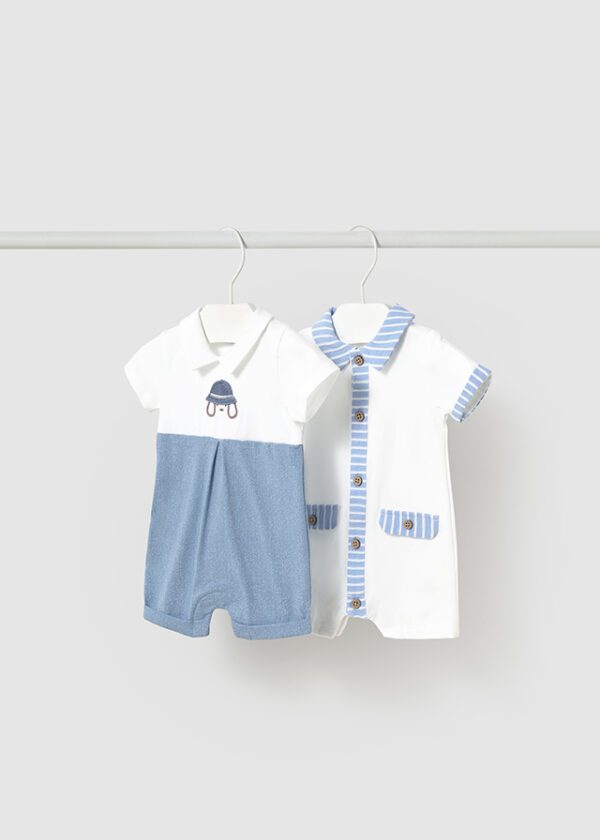 Mayoral Baby Blue Romper Set 1705