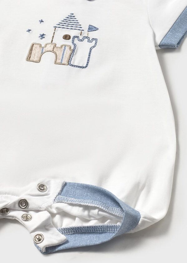 Mayoral Baby Blue Romper 1708 - Image 2