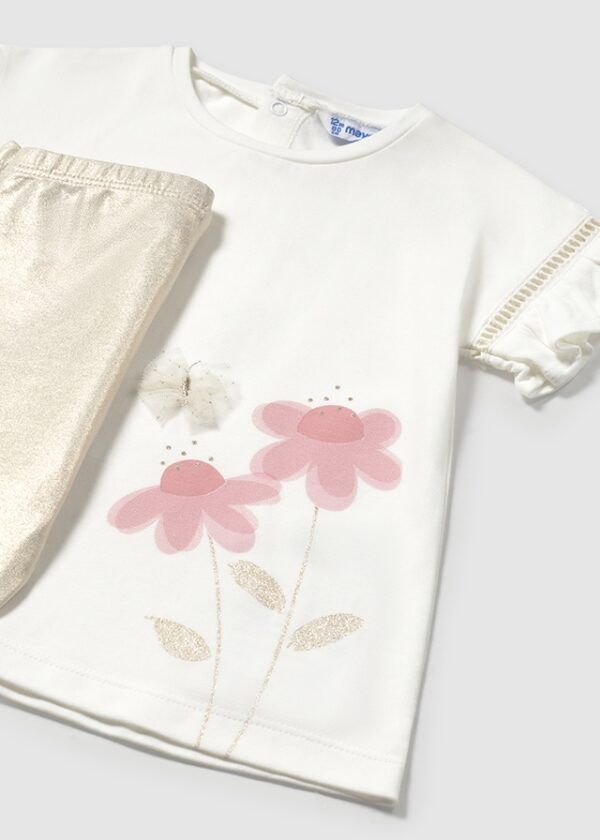 Mayoral Toddler Cream Legging Set 1734 - Image 2