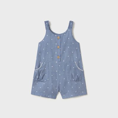 Mayoral Toddler Blue Romper 1836