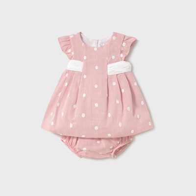 Mayoral Baby Pink Embroidered Dress 1859