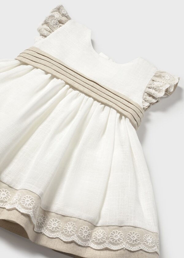 Mayoral Toddler Beige Dress 1908 - Image 2