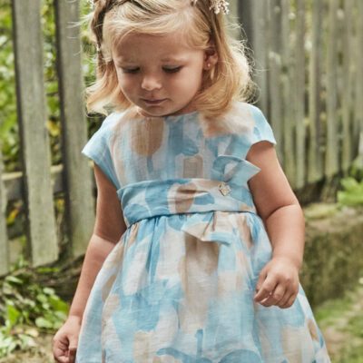 Mayoral Toddler Blue Dress 1909