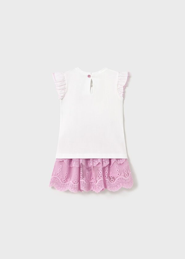 Mayoral Toddler Pink Skirt Set 1929 - Image 3