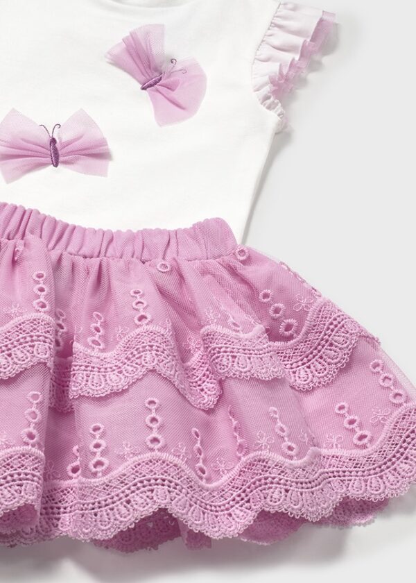 Mayoral Toddler Pink Skirt Set 1929 - Image 2