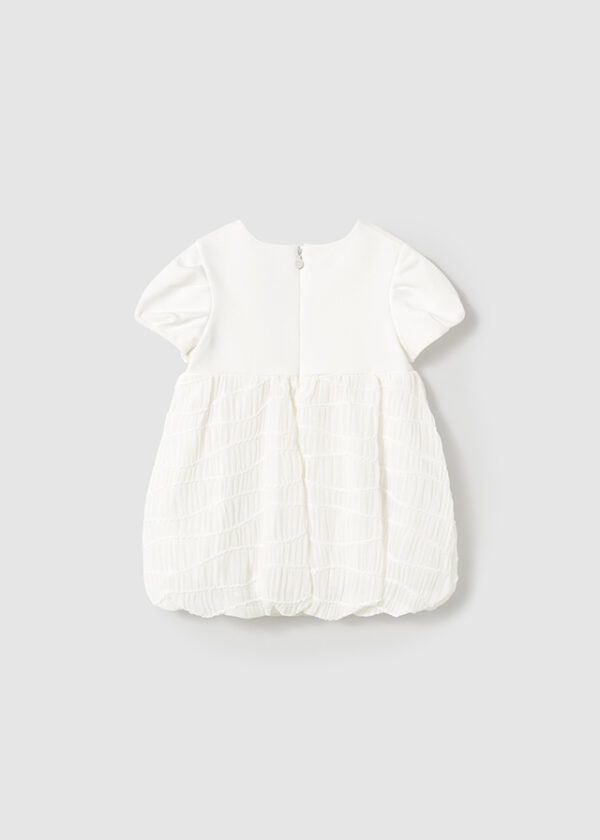 Mayoral Toddler Cream Dress 1983 - Image 3