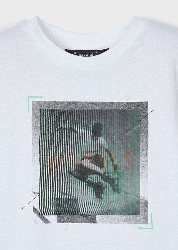 Mayoral White T-Shirt 3035 - Image 3