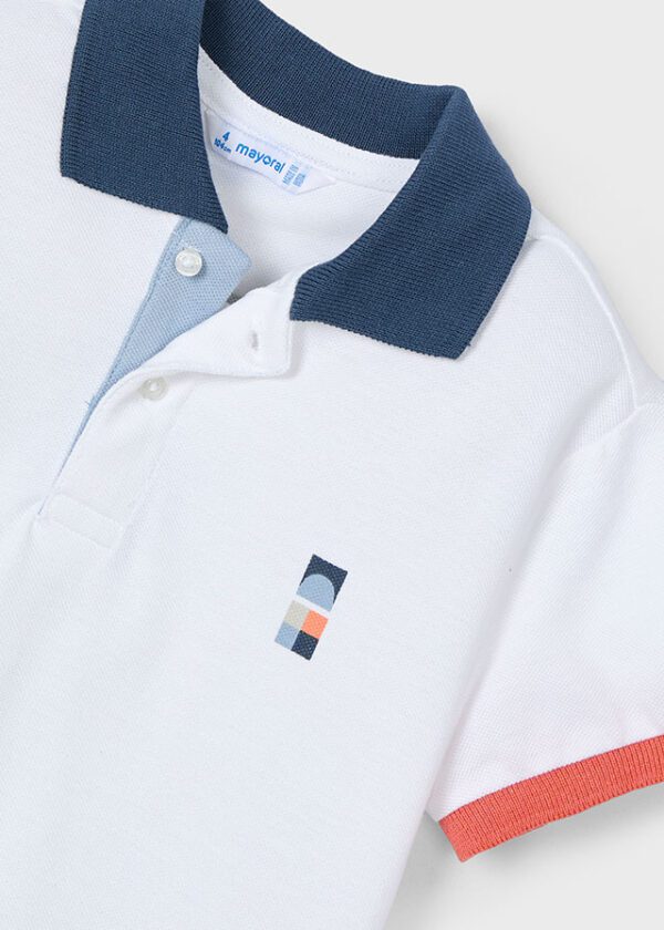 Mayoral White polo 3106 - Image 3