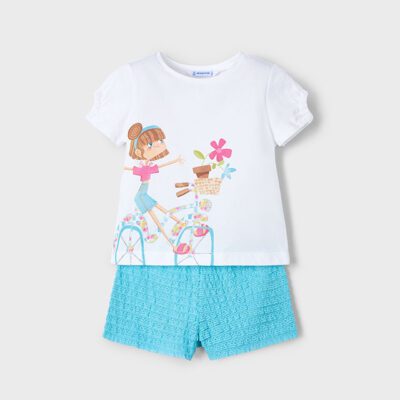 Mayoral Aqua Shorts Set 3211