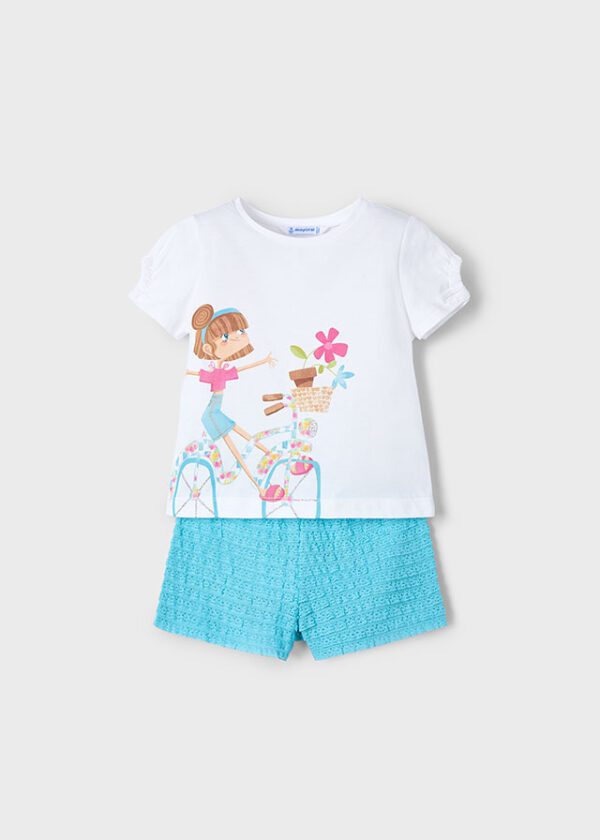 Mayoral Aqua Shorts Set 3211